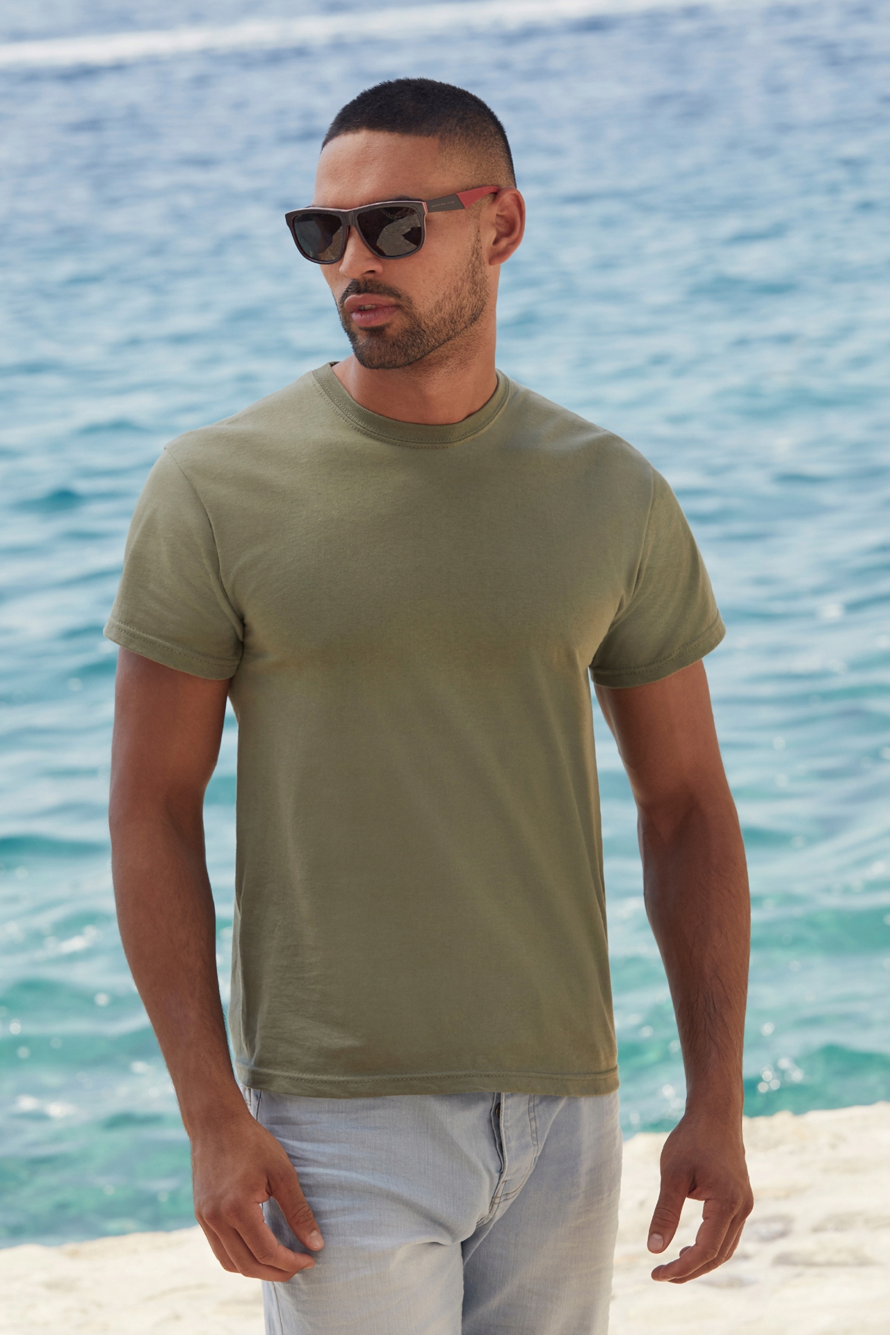 T-SHIRT KOSZULKA FRUIT OF THE LOOM l. graphite M Rozmiar M