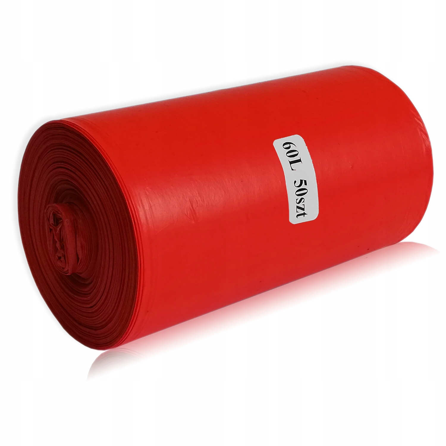 

Worki Na Śmieci 60L 50SZT Plastik Mocne Czerowone