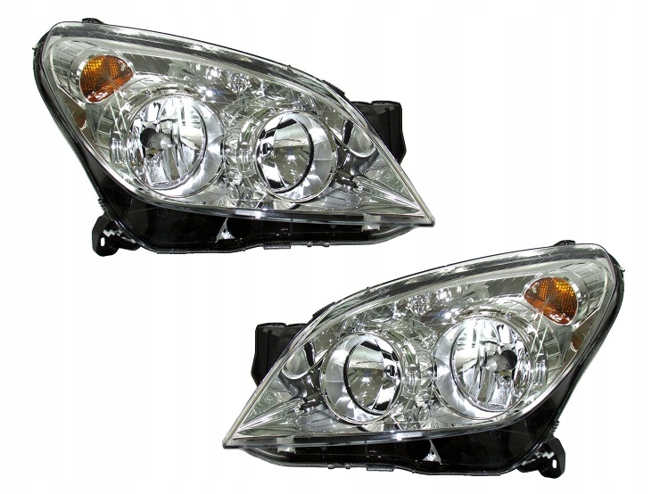 Sada Světlometů Opel Astra H 2003-2012 Stříbrné
