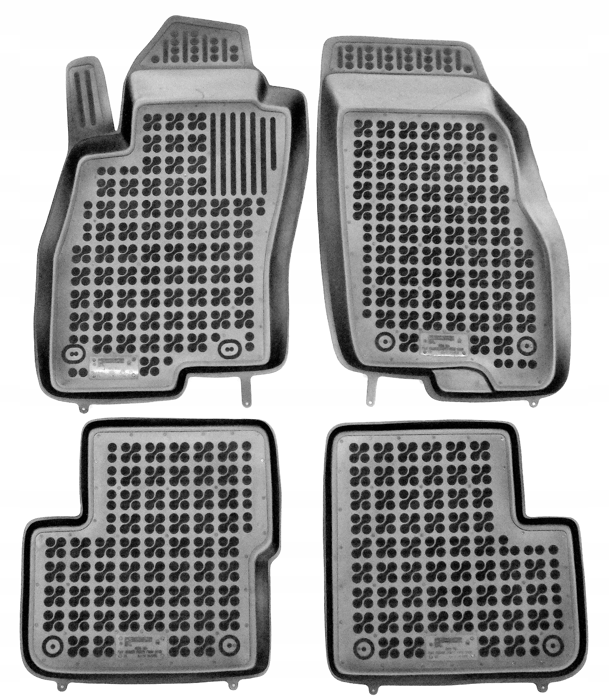 Fiat Grande Punto 2005-2009 dywaniki gumowe korytkowe Rezaw-Plast