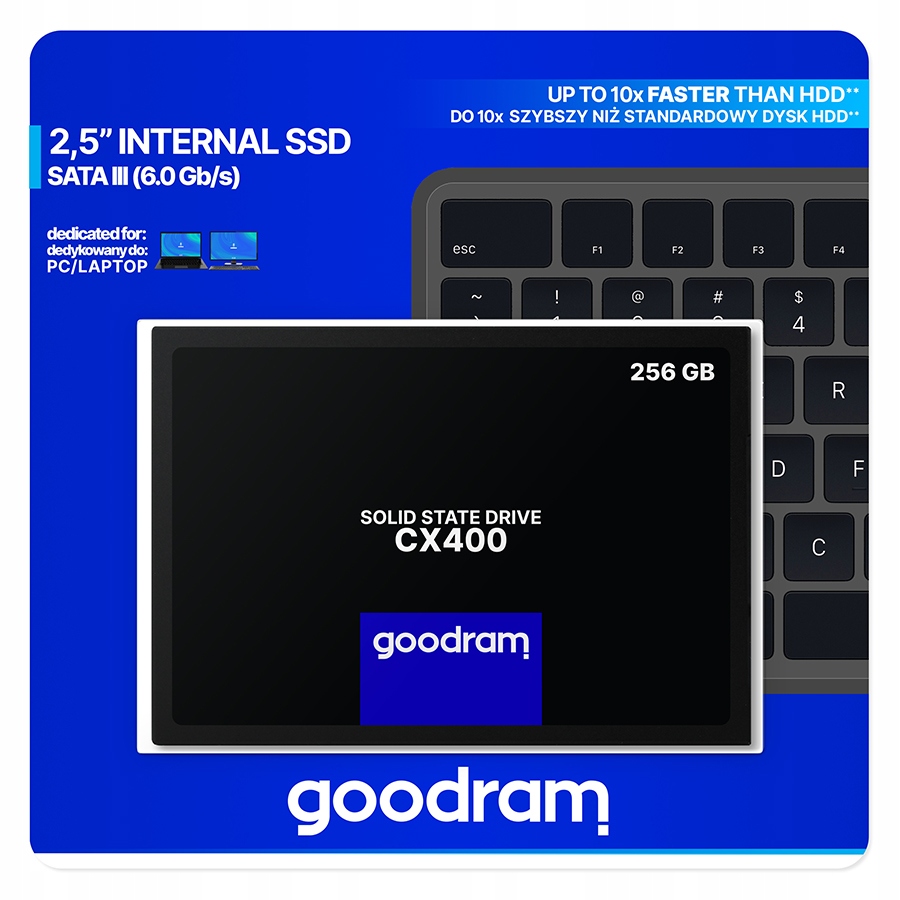 Dysk SSD GoodRam CX400 SSDPR-CX400-256GB Interfejs SATA III