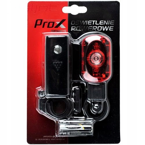 XC ZESTAW LAMPEK ROWEROWYCH LED NA BATERIE CZARNY Kod producenta XC104A115R