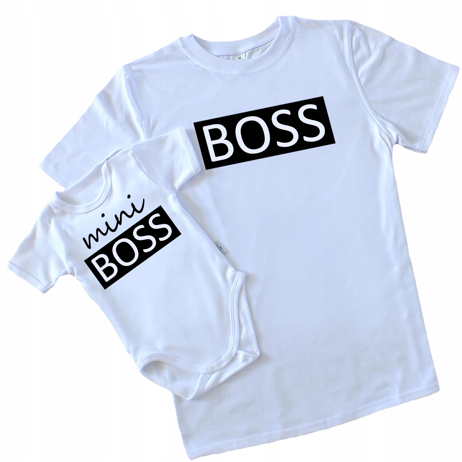 

Zestaw ojciec syn Boss + mini Boss koszulki tata