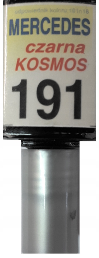 Zaprawka do rys 10ml MERCEDES 191 9191 COSMOS BLACK KOSMOSSCHWARZ