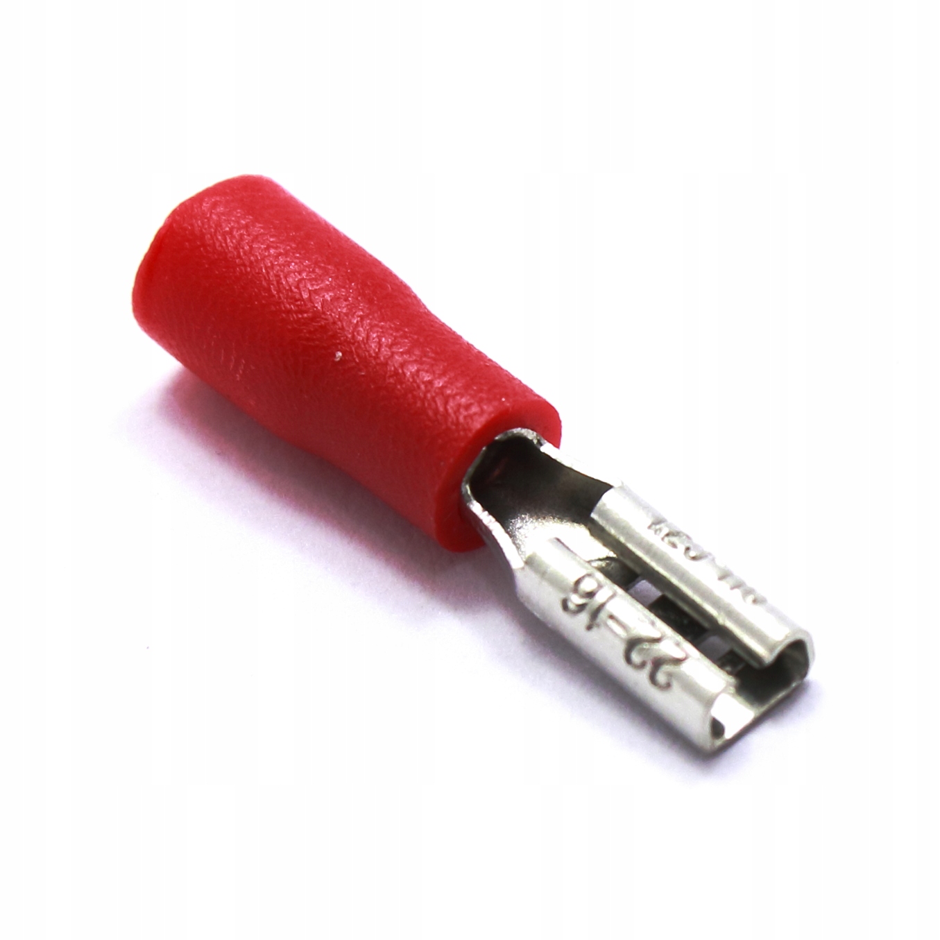 Konektor izolowany żeński czerwony 2.8mm 100 sztuk