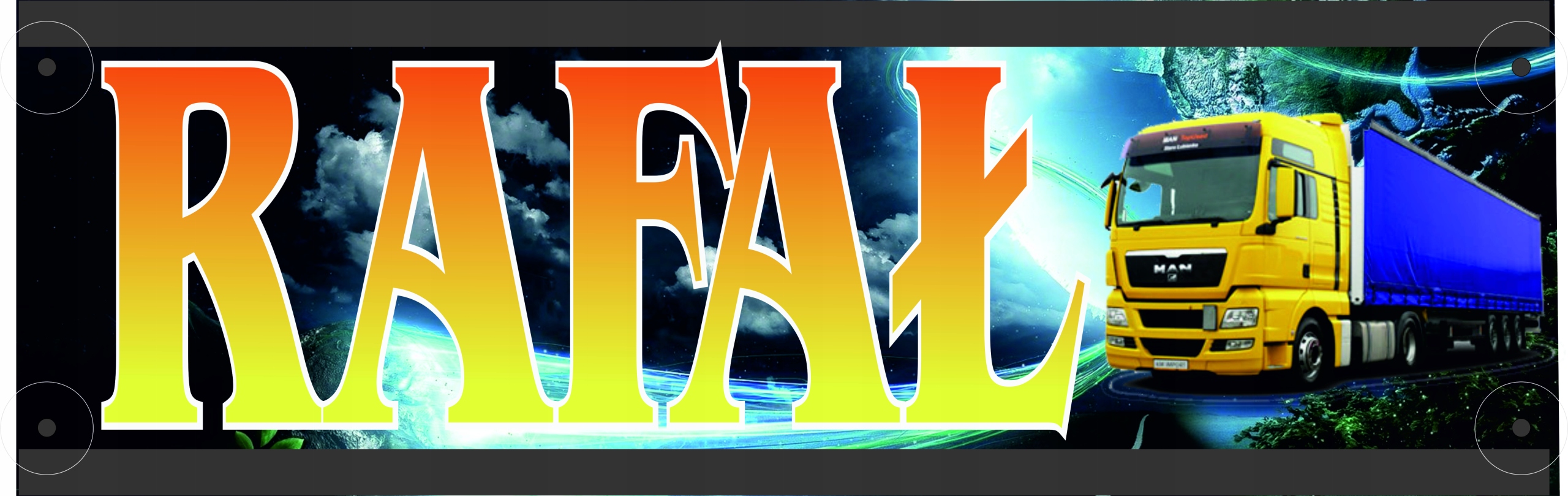 50x12 LED tir цветная именная доска + бесплатно