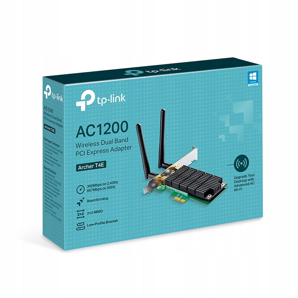 TP-Link Archer T4E Bezdrátový dvoupásmový Pci Express adaptér AC1200
