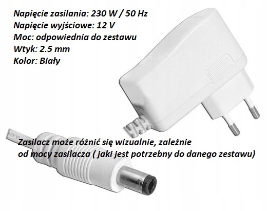 CZUJNIK RUCHU PIR TAŚMA LED 3528 ZASILACZ 600 CM Moc 28 W