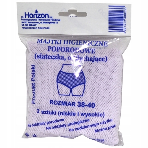 

Poporodowe majtki siateczkowe Horizon rozm 38