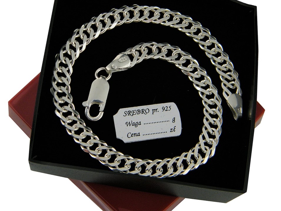 

Srebrna Bransoletka Rombo 925 6 mm Hurt Detal -50%