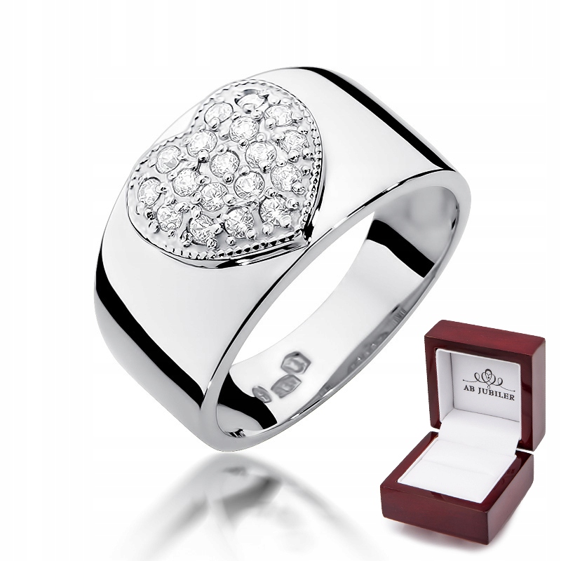 

Złoty Pierścionek Serce Brylant 0,26ct W-352
