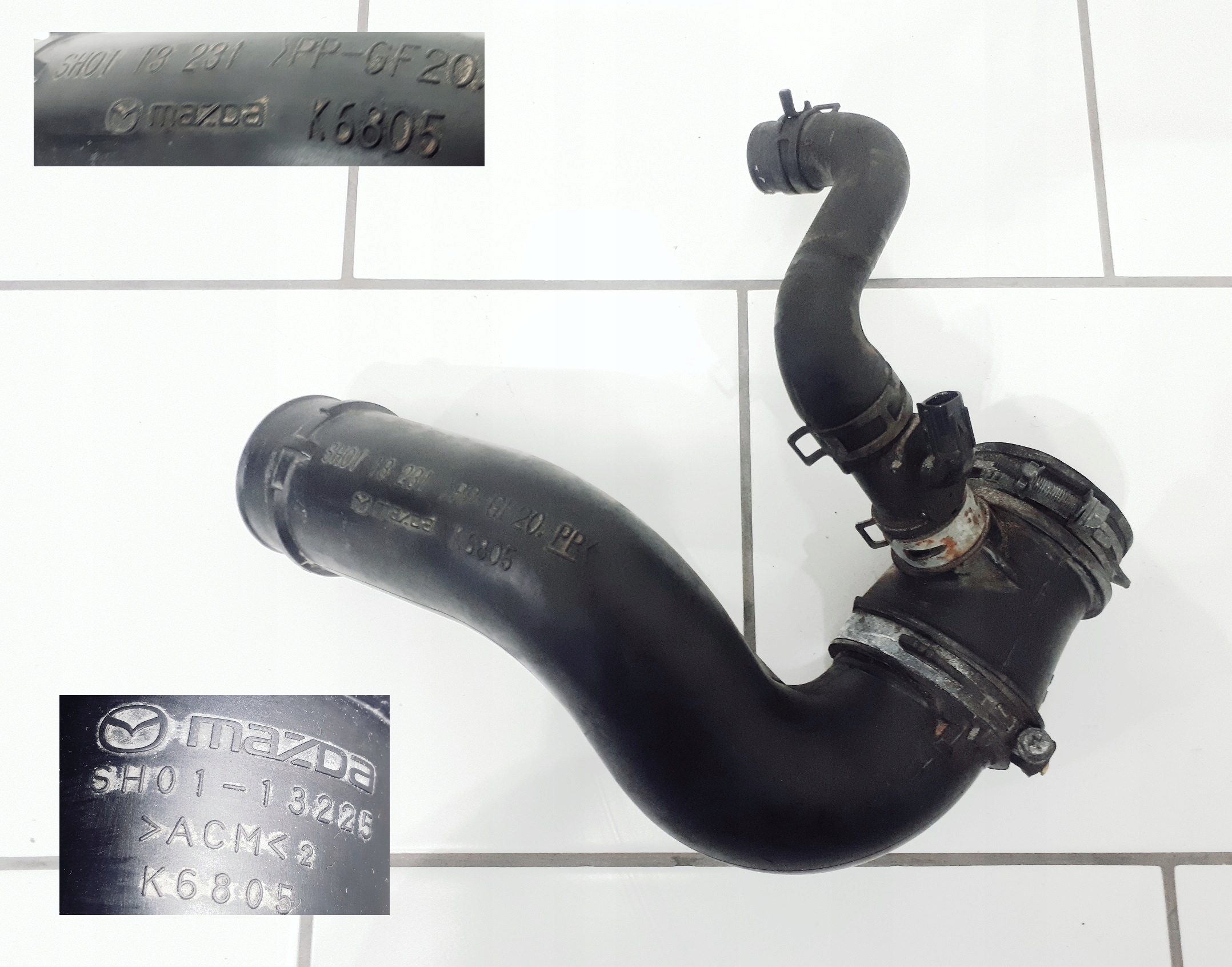mazda oe SH01 13 231 труба патрубок шланг
