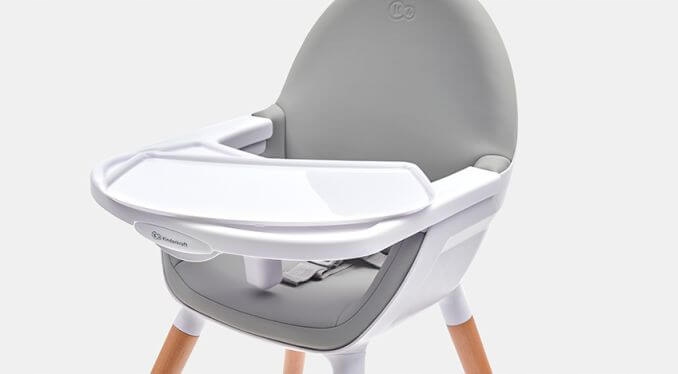 KINDERKRAFT FINI Krzesełko do karmienia Grey OUTLET - zdjęcie produktu