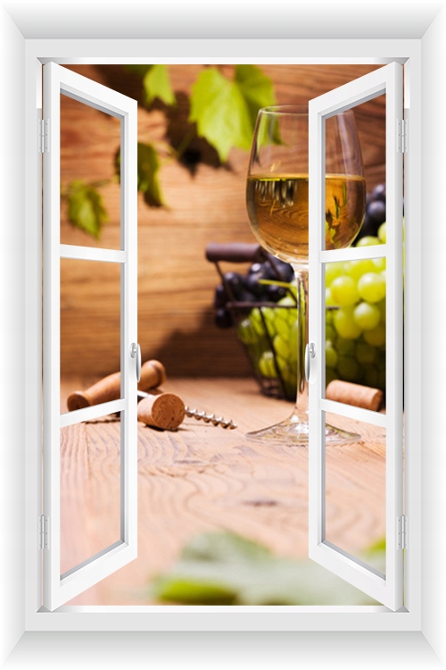 

Fototapeta Okno 3D Widok Kuchnia Jadalnia 50 x 80