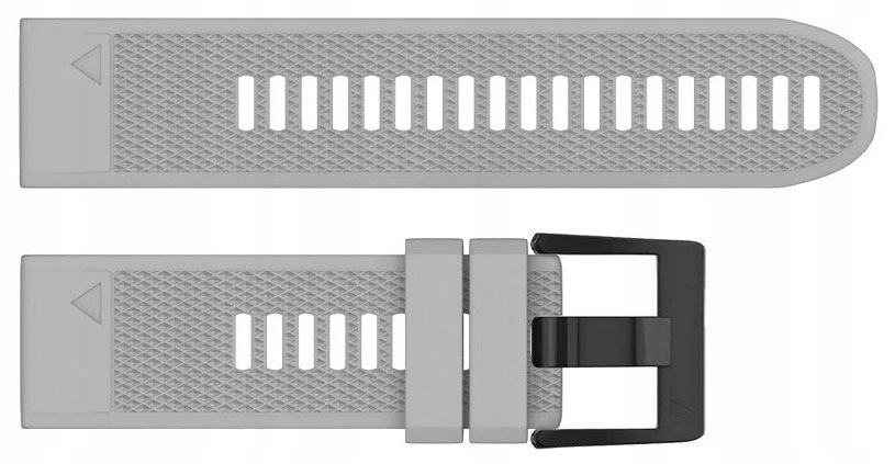 SZARY Silikonowy Pasek Garmin FENIX 7 Solar Marka Tech-Band
