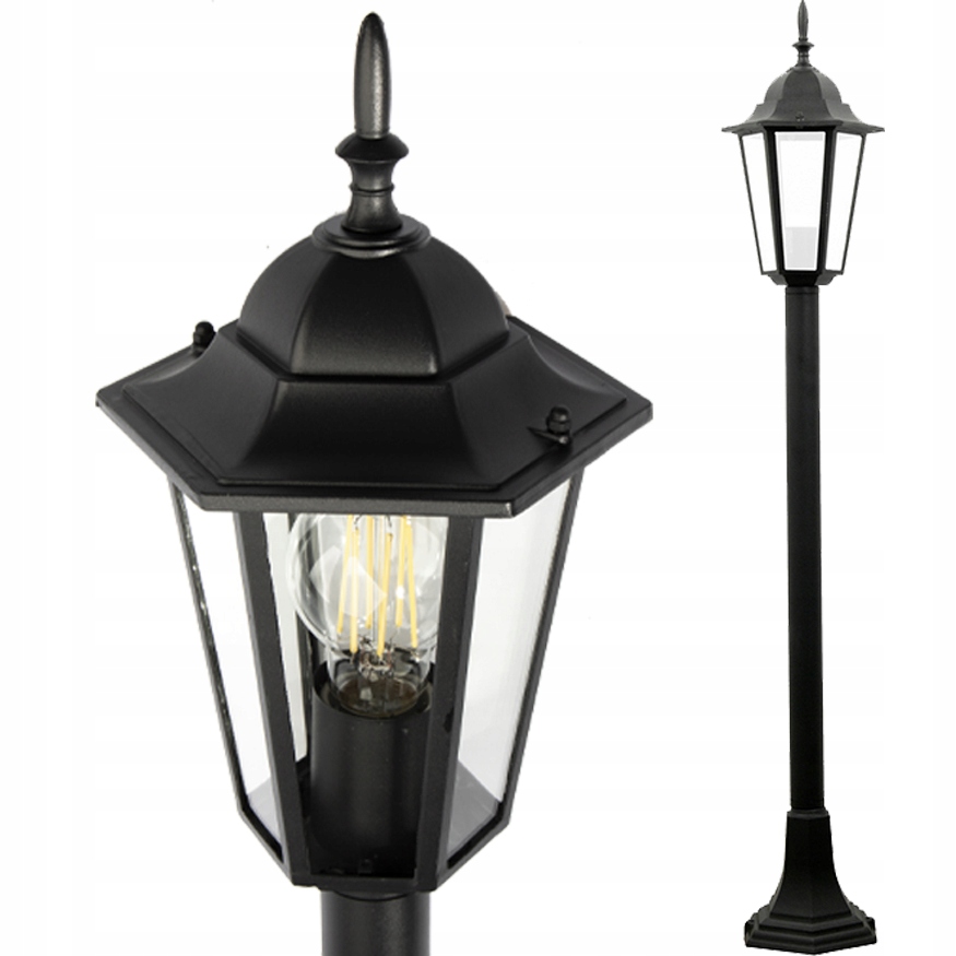 

Lampa Ogrodowa Słupek 96cm Latarnia Liguria