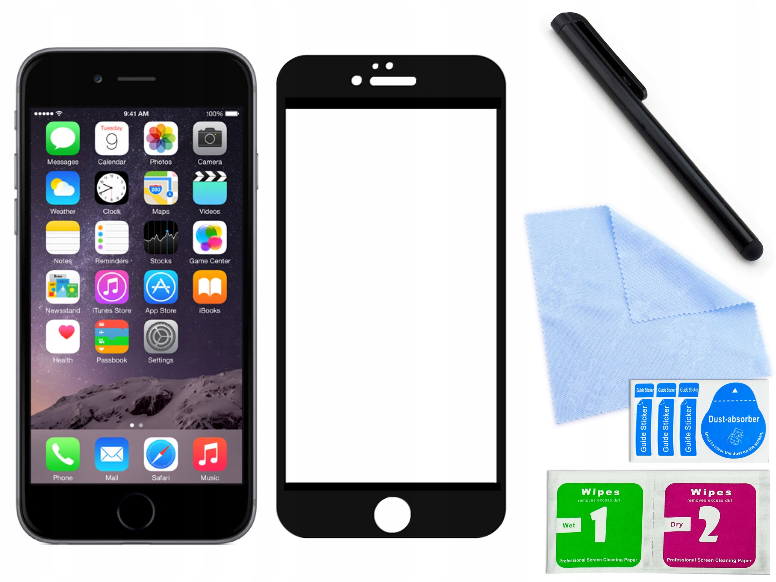 

Szkło hartowane 3D do Apple iPhone 6 Czarne