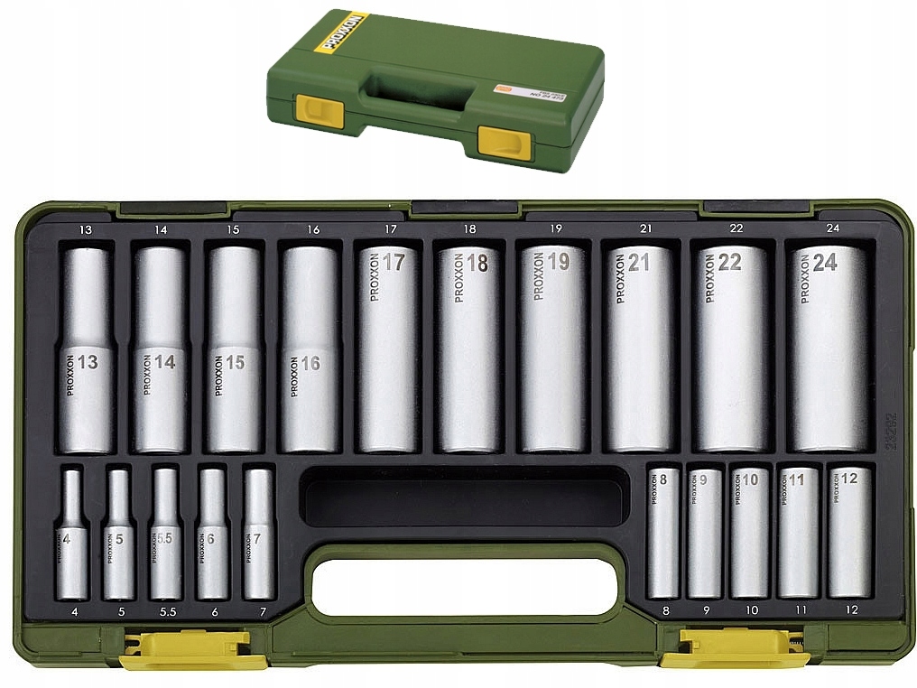 PROXXON 23292 klucze nasadowe nasadki 4-24mm 2szt
