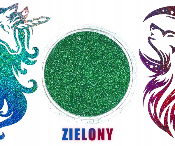 

zielony tatuaż brokatowe szablony 3 ml