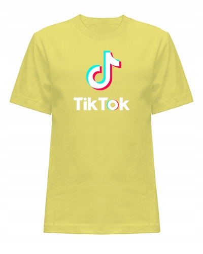 Tik Tok желтый 122 подарочная футболка