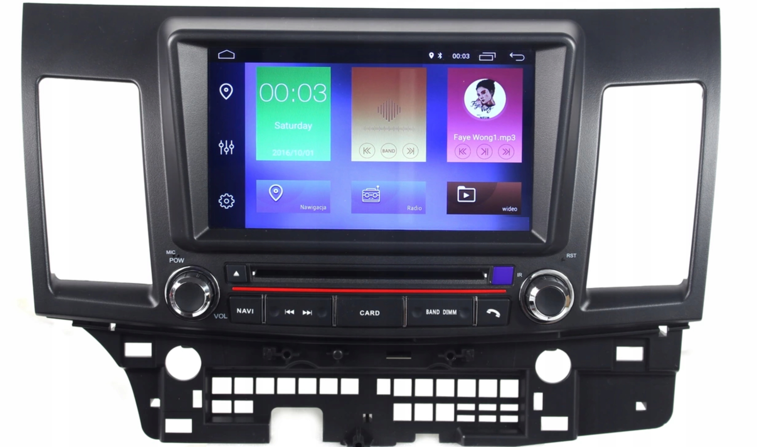 RADIO NAWIGACJA MITSUBISHI LANCER ANDROID 8.0 +KAM