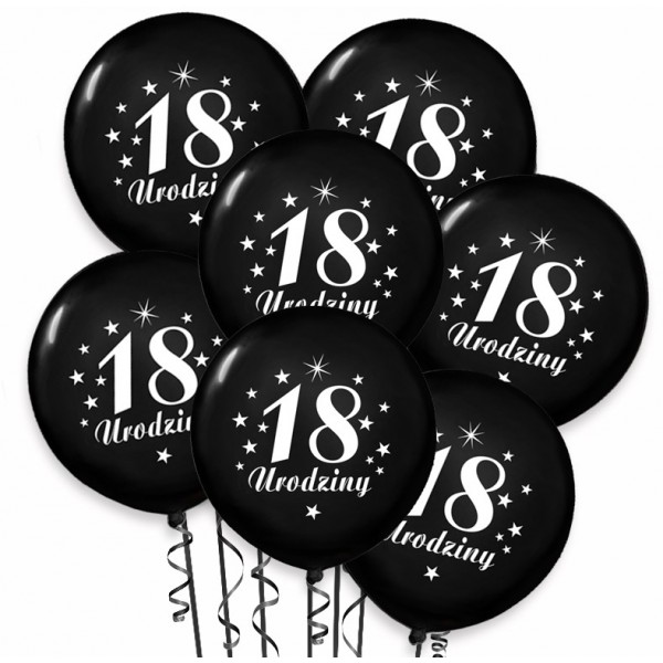 

Balony nadruk 18 urodziny osiemnastka ozdoba balon