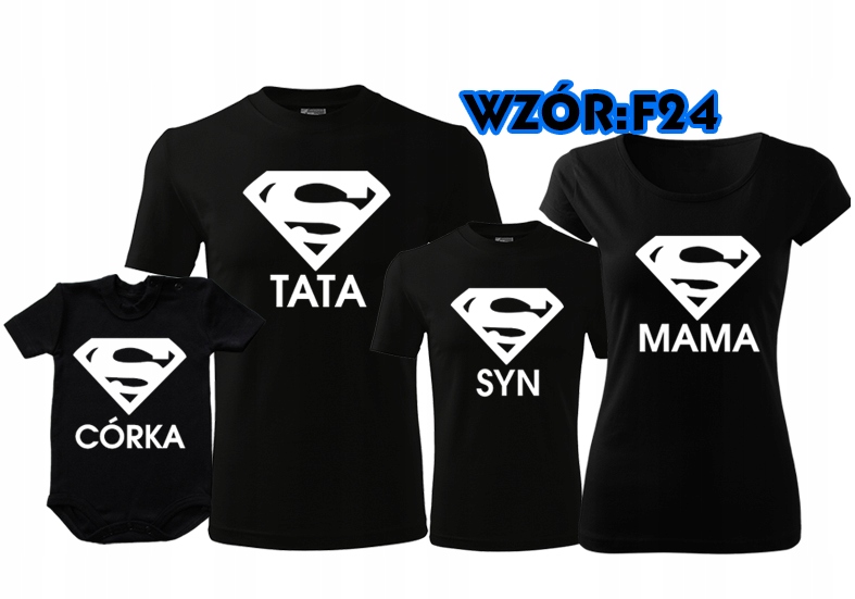 KOSZULKI RODZINNE DLA RODZINY ŚWIĄTECZNE prezent Kolor wielokolorowy