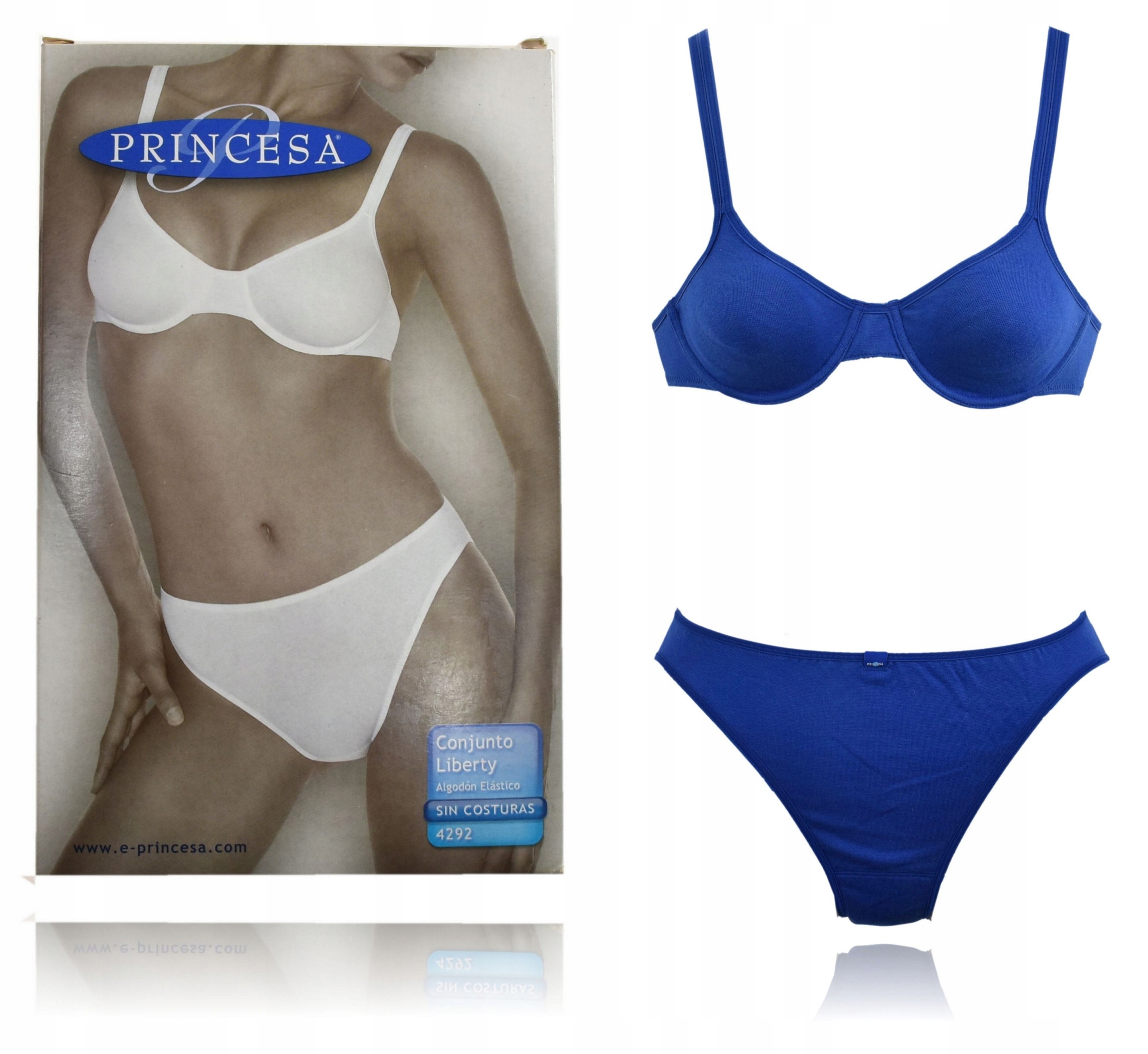 

Princesa Spain komplet bawełna stanik 75B + figi M