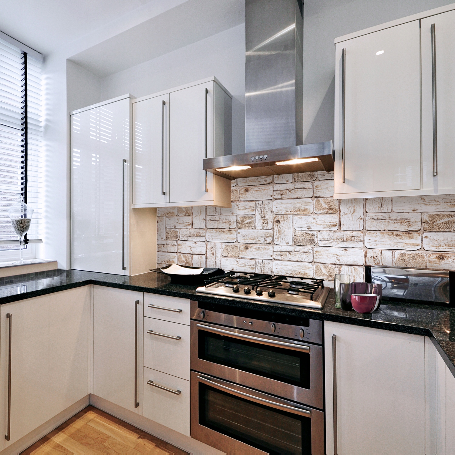 Ścienne Panele DEKORACYJNE 3D PCV LightWood DREWNO Długość 96 cm