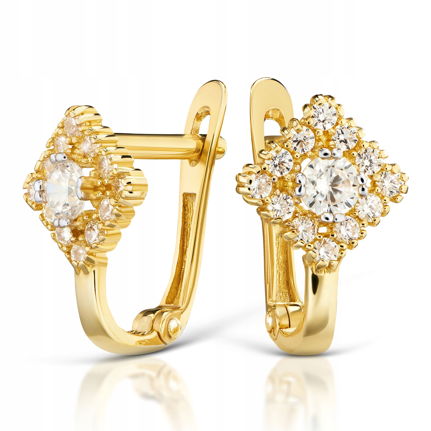 

Złote Kolczyki Z Cyrkoniami Złoto 333 8K 1215-2