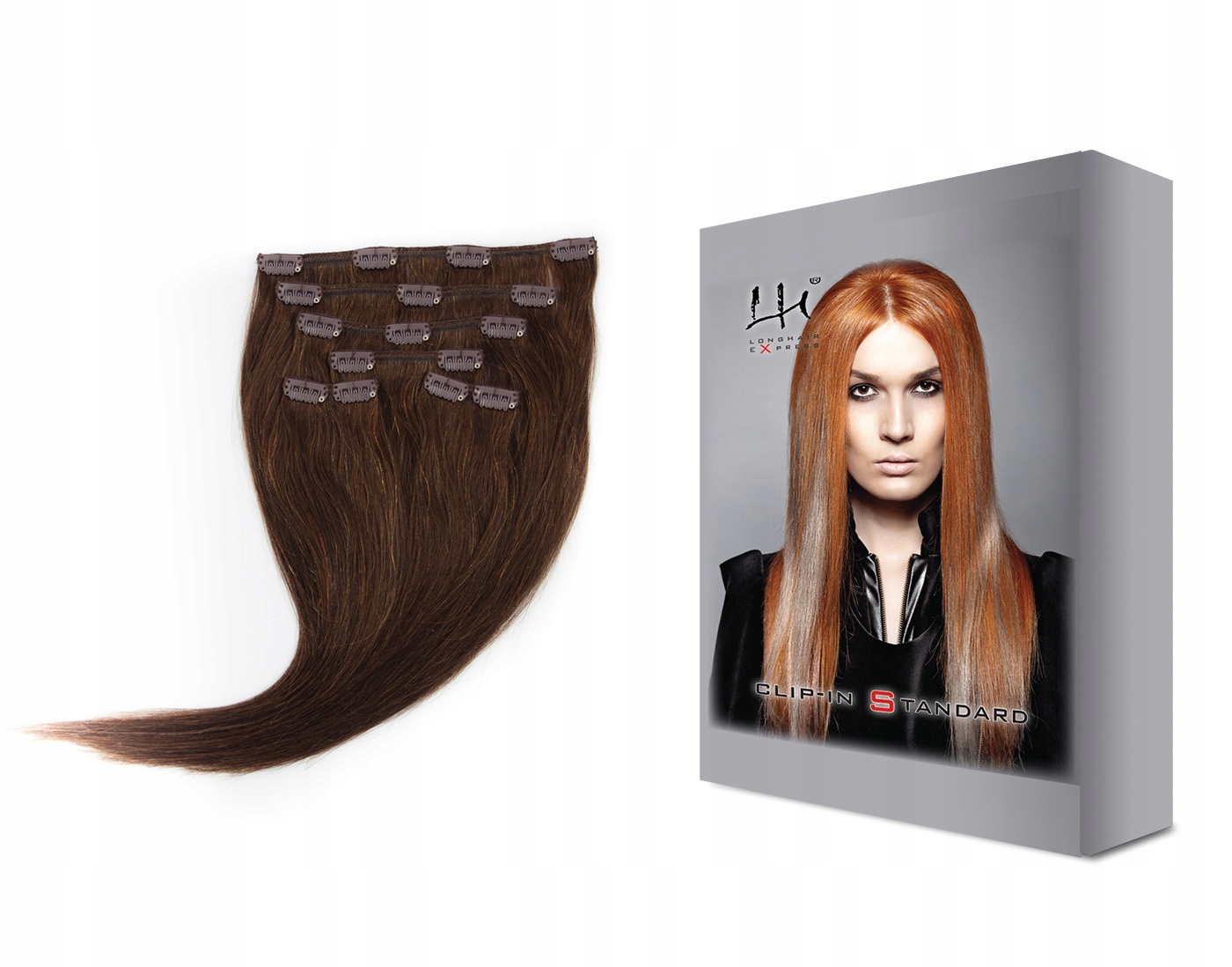 #2 40-45 cm 6dílná sada přírodních vlasů