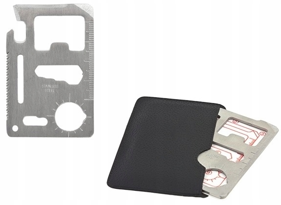 KARTA PRZEŻYCIA SURVIVAL OTWIERACZ MULTITOOL 11w1 Liczba dodatkowych narzędzi 11