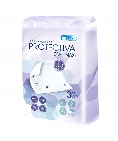 PODKŁADY SUPER CHŁONNE NA ŁÓŻKO 90x60 30 sztuk