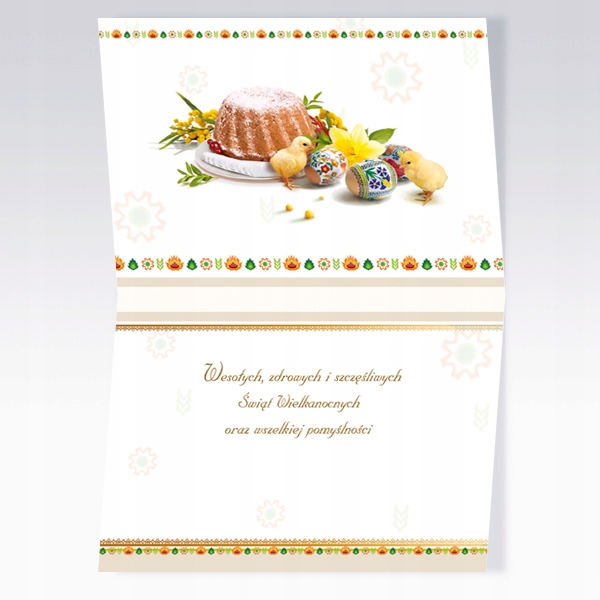 KARNET KARTKA ŚWIĄTECZNA WIELKANOC + KOPERTA 1 szt Kod producenta 12345