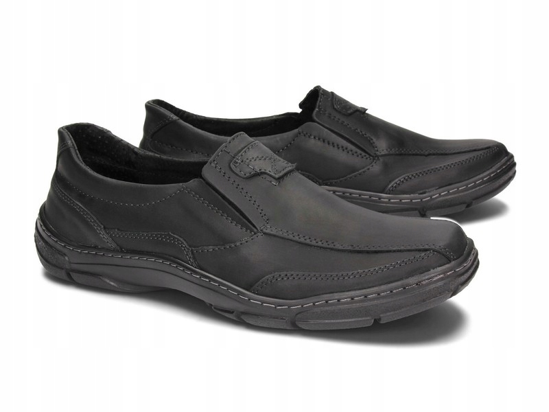 

Mokasyny Półbut Polskie Skóra Syrius 150 Czarny 45