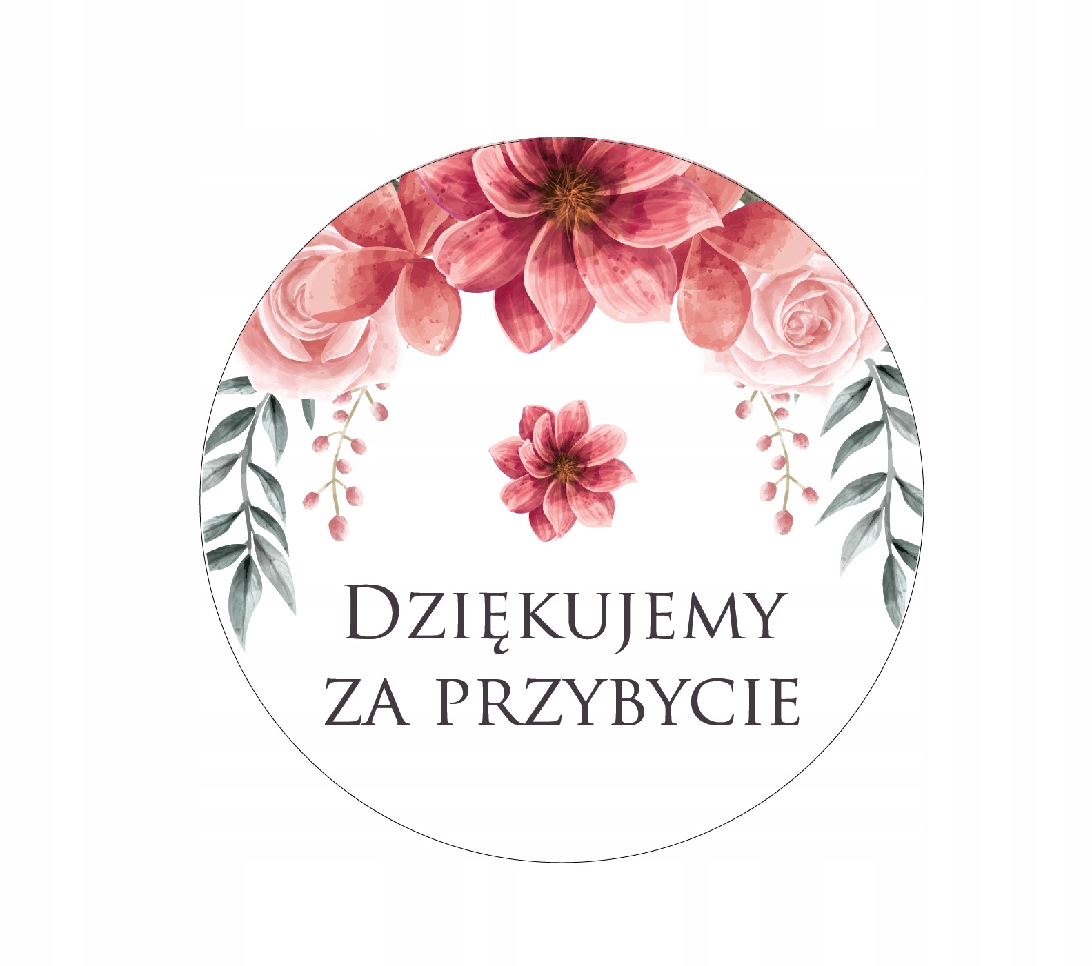 

Naklejki Weselne ślub Dziękujemy Za PRZYBYCIE-15sz