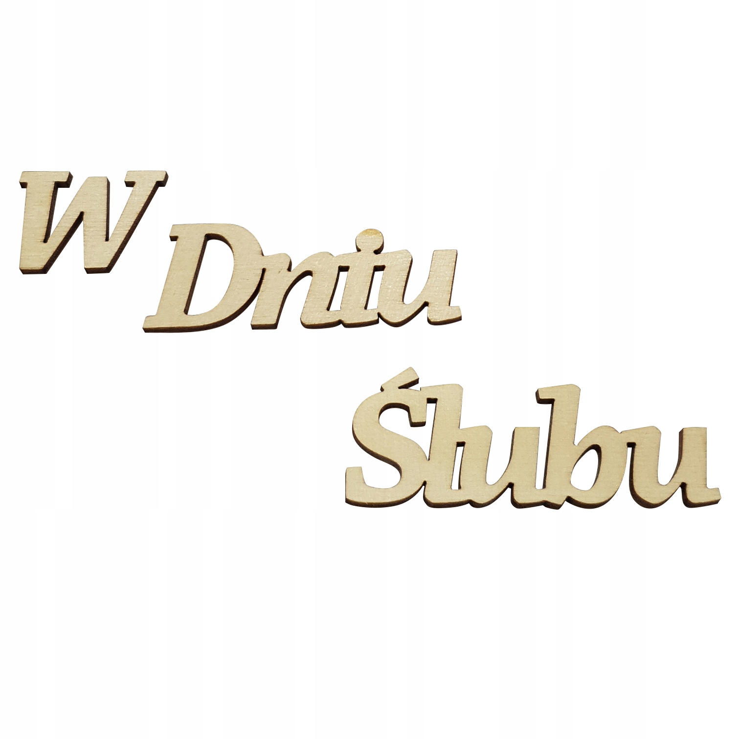 

Drewniany Napis W Dniu Ślubu Decoupage Litery 3D