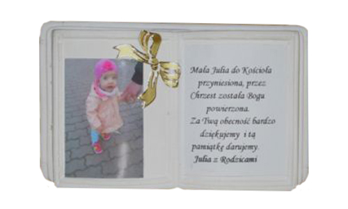 

Podziękowania gości książka aniołki chrzest