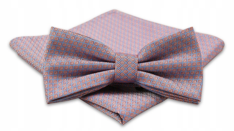 Niebiesko-Pomarańczowa Mucha z Poszetką Alties