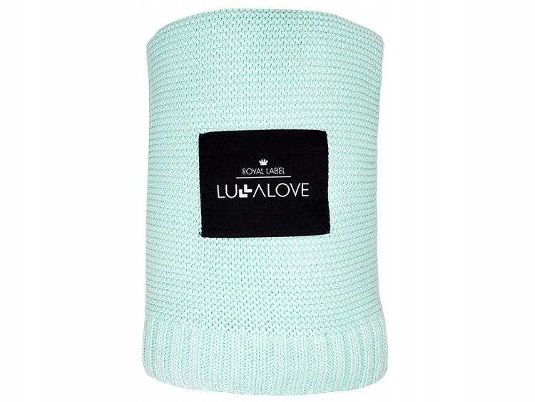 

Lullalove Bambusowy Koc Tkany 80x100cm Miętowy