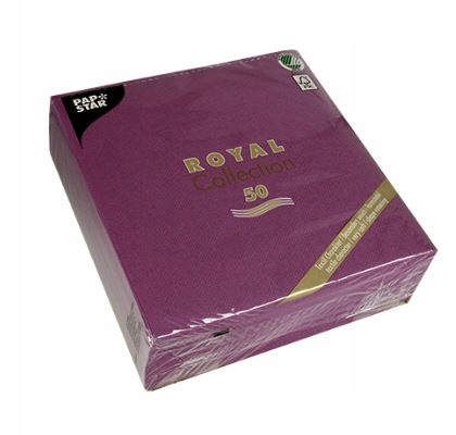 

Serwetki Royal 40x40cm Fiolet grube bibułowe 50x