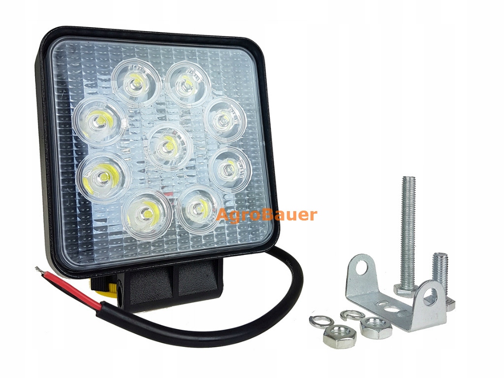 Halogen Ciągnika Koparki Lampa Ledowa 9 Led 27 W