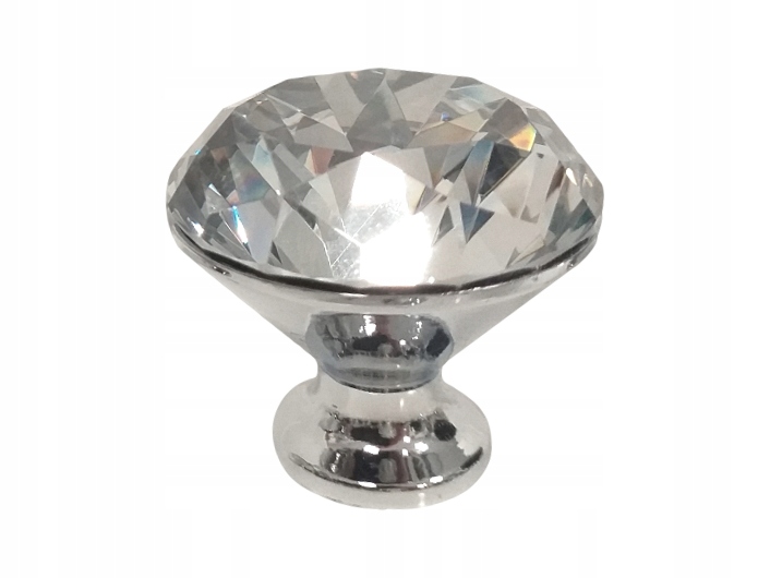 UCHWYT MEBLOWY 1124-40 GAŁKA DIAMENT KRYSZTAŁ DO MEBLI KUCHNI