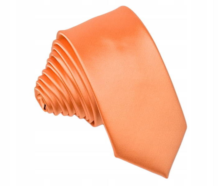 

Mikrofibra Wąski 6cm Krawat Gładki Łososiowy gs02
