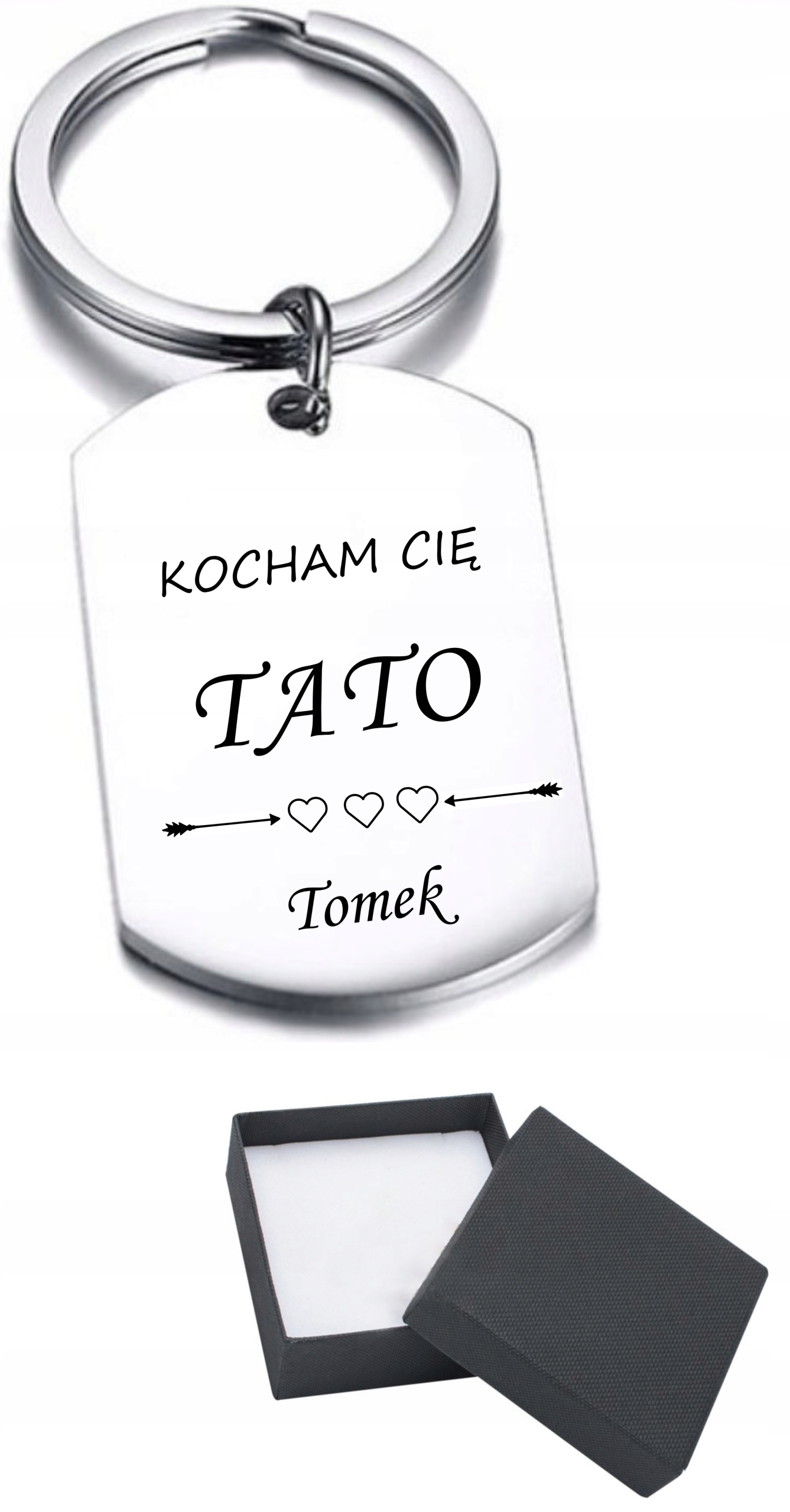 

Breloczek z grawerem na Dzień Taty + Gratis