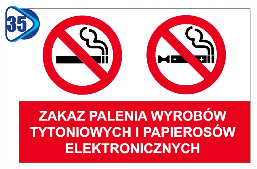 ZAKAZ PALENIA TABLICZKA 20x30 dibond E PAPIEROS Kod producenta _wr_bc_rgerweds