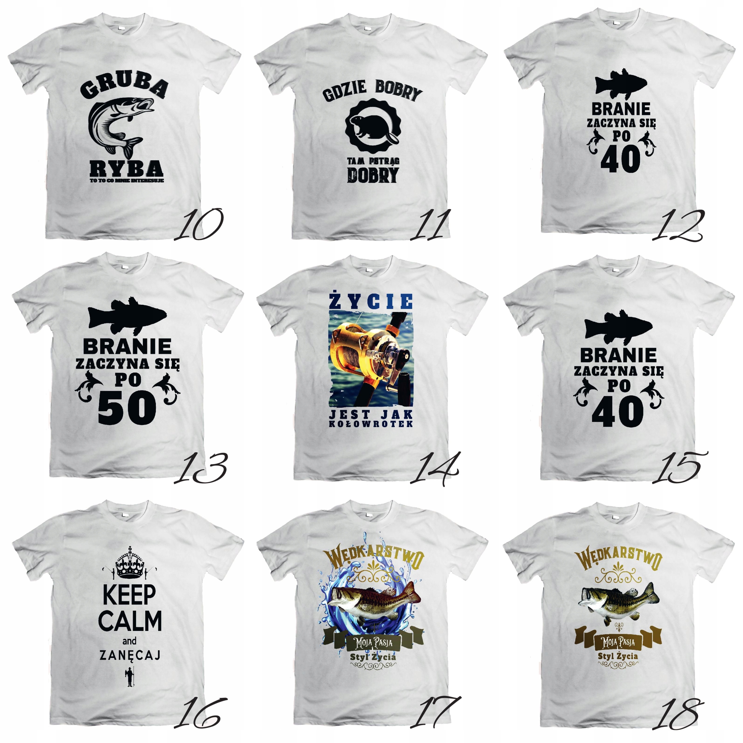 Koszulka wędkarska dla wędkarza. Super projekty. Marka Malfini