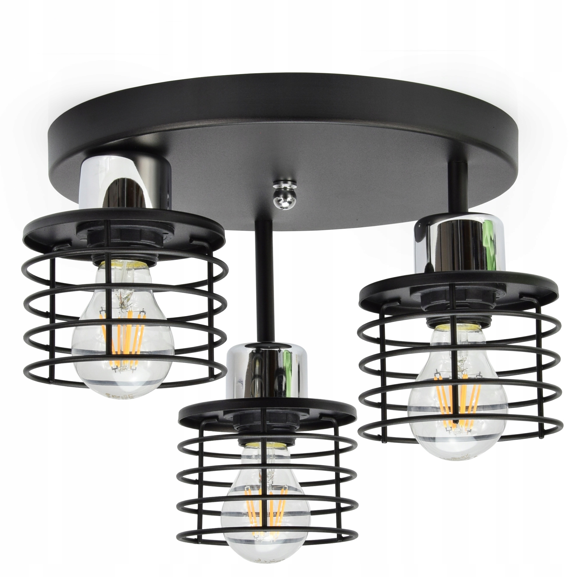 Závěsná Led lustrová lampa Vigo Chrom E27