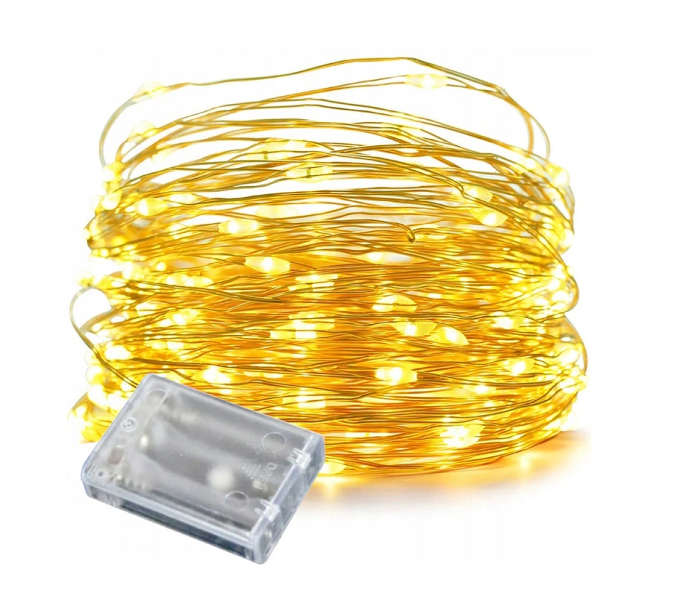 ПРОВОЛОЧКИ ОГНЯМИ ЕЛКА MICRO 50 LED НА БАТАРЕЙКАХ