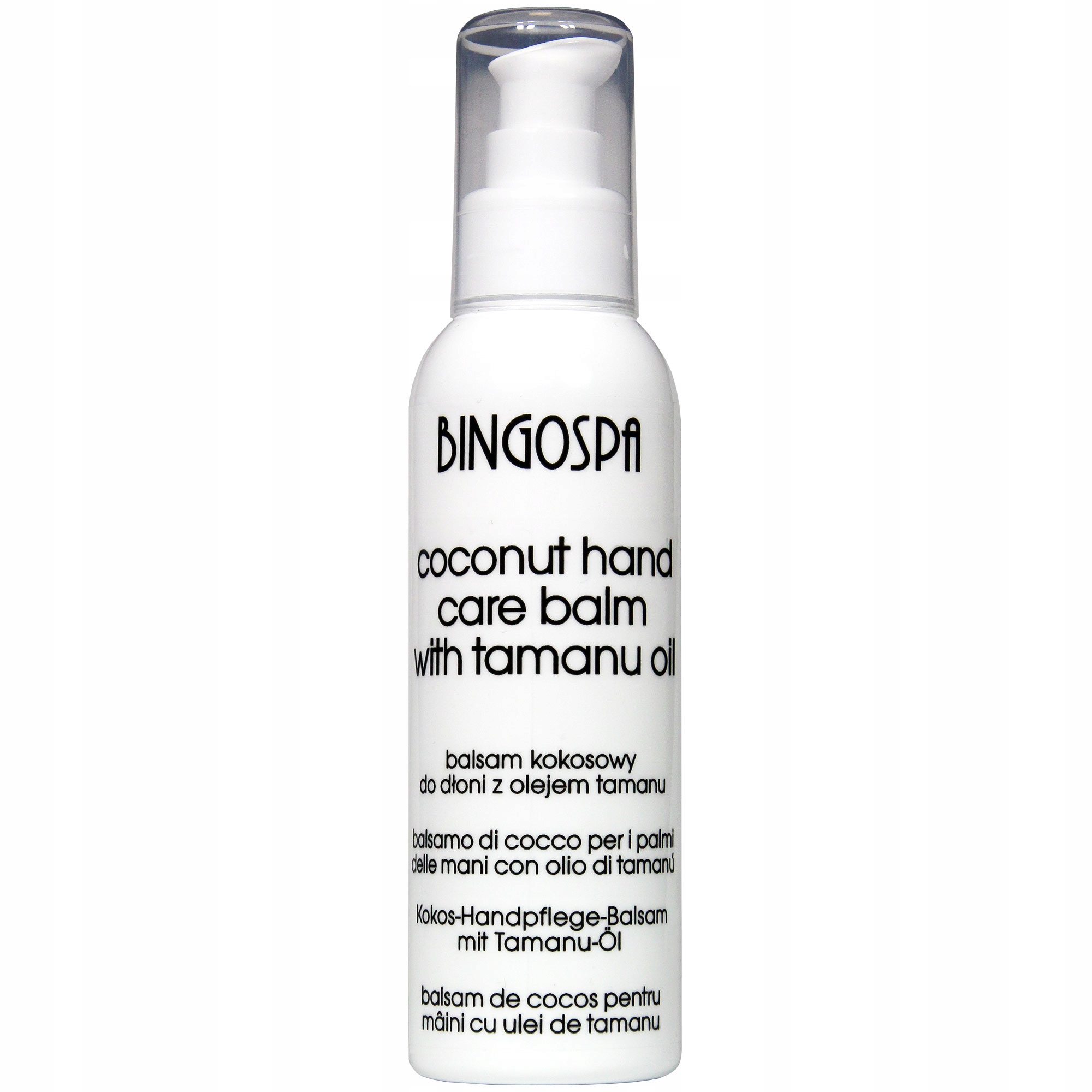 DŁONIE GŁADKIE I DELIKATNE BALSAM KOKOSOWY Z OLEJEM TAMANU BINGOSPA